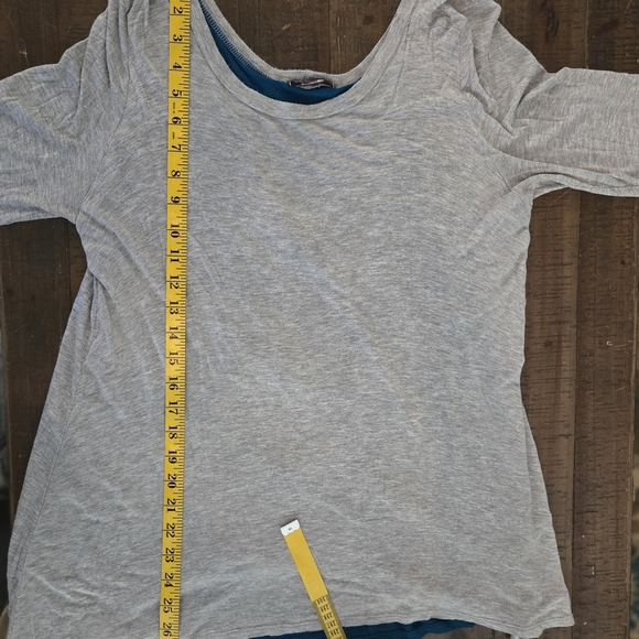 Small Vintage 3/4 Length Sleeve Bow-Back Women's Tunic Top Super Soft - Picture 5 of 6